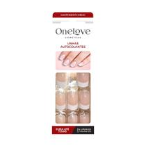 Unhas Autocolantes OL-0005 French Classic Comprimento Médio - One Love