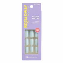 Unhas Coloridas Kiss NY Broadway Lipstick Quadrado Curto