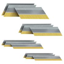 Unhas com acabamento angular Pinoze, calibre 15 DA, 34 graus, pacote com 1200