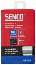 Unhas de acabamento Senco M001005R 2", calibre 16, galvanizado, 1000 unidades Unhas de acabamento Senco M001005R 2", calibre 16, galvanizado, 1000 unidades