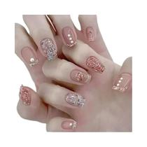 Unhas Falsas Francesas Longas E Quadradas, 24 Peças, Caixa Destacável, Pontas De Unhas Da Moda, Faça Unhas Falsas Francesas Longas E Quadradas, 24 Peças, Caixa Destacável, Pontas De Unhas Da Moda, Faça