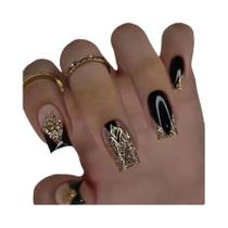 Unhas Falsas Retangulares Francesas Brancas, 24 Peças, Explosões De Caixa Na Europa E América, Tubos