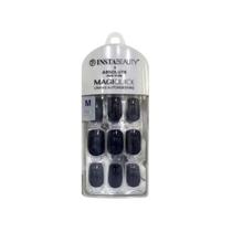 Unhas Instabeauty Absolute Auto-adesivas Eclipse Black Medi