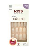 Unhas Kiss Salon Natural Medio Oval KSN01BR - Kiss New York