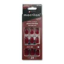 Unhas postiças amendoado colantes 24 un. macrilan