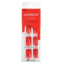 Unhas Postiças Autocolantes imPRESS Color - Médio