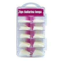 Unhas Postiças Bailarina Extra Longa Transparente curta Tips