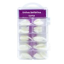 Unhas Postiças Bailarina Extra Longa Transparente curta Tips - LE DESIR