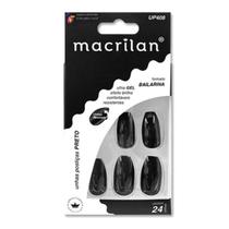 Unhas Postiças Bailarina Preto UP408 - Macrilan