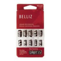 Unhas Postiças Belliz Zebra 1262 Unhas Postiças Belliz Zebra 1262