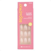 Unhas Postiças Broadway Kiss New York Classic French Francesinha Oval Curto Lovely Bfr03b Unhas Postiças Broadway Kiss New York Classic French Francesinha Oval Curto Lovely Bfr03b