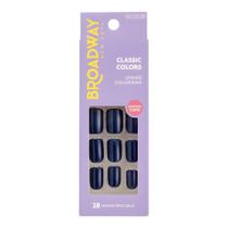 Unhas Postiças Broadway Kiss Ny Classic Colors Quadrado Curto Baby Blue Bco02b