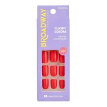 Unhas Postiças Broadway Kiss Ny Classic Colors Quadrado Curto Vintage Bco05b