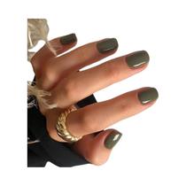 Unhas Postiças Curtas De Acrílico Em Cores Sólidas 24Pcs/Conjunto Removíveis Com Cabeça Redonda Para