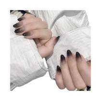 Unhas Postiças Em Forma De Coração Azul Com Padrão De Flores 24PCS, Melhore Instantaneamente O Seu