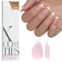 Unhas Postiças em Gel Francesas - Curta e Rosa - Btartbox Nails