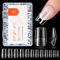 Unhas Postiças em Gel - Modelo Short Square Modelones - 216 Unidades Unhas Postiças em Gel - Modelo Short Square Modelones - 216 Unidades