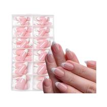 Unhas Postiças Francesas Brancas Em Formato De Amêndoa, 120 Peças, Unhas Acrílicas Para Aplicação