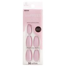 Unhas Postiças Impress Color Bailarina French Lavender 1Un