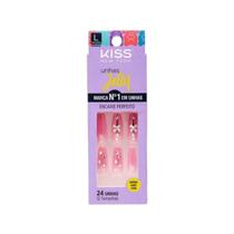 Unhas Postiças Jelly Kiss New York Rosa It Girl Bailarina