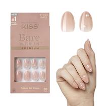 Unhas Postiças KISS Bare But Better 'Slay' - Formato Amêndoa Nude