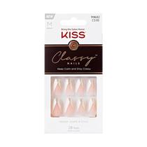 Unhas Postiças KISS Classy 'The BOSS' - Prata com Cola e Ferramentas