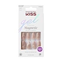 Unhas Postiças KISS Gel Fantasy 'Drama' - Marrom Oval Médio