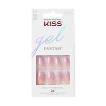 Unhas Postiças KISS Gel Fantasy 'Winter Sparks' - Roxo Claro