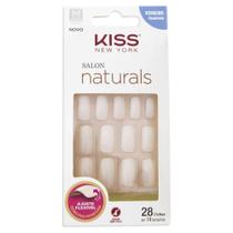 Unhas Postiças Kiss New York Salon Naturals - Quadrado Médio KSN02BR