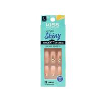 Unhas Postiças Kiss New York Shiny Perola