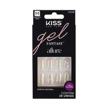 Unhas Postiças Kiss NY Gel Fantasy Allure Quadrado Médio