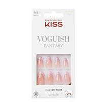 Unhas Postiças KISS Voguish Fantasy 'Rainy Night' - Rosa Claro