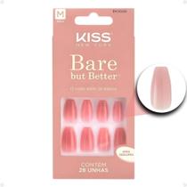 Unhas Postiças Média Kiss Ny imPress Bare But Better Nude Nude Bn302b