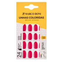 Unhas Postiças Modelo Almond Brilho Intenso 24UN Marco Boni