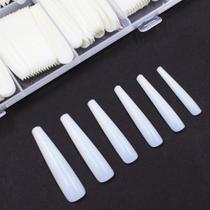 Unhas postiças natural com 240un extra longa bailarina alongamento em gel Unhas postiças natural com 240un extra longa bailarina alongamento em gel