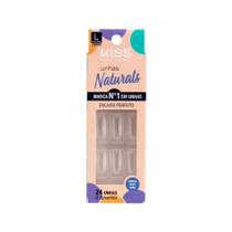 Unhas Postiças Naturals Kiss New York Transparente Bailarina Longo