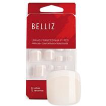 Unhas Postiças Para Pés Francesinha Belliz 1208 Unhas Postiças Para Pés Francesinha Belliz 1208
