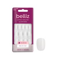 Unhas Postiças Quadradas Naturais Belliz 24und Unhas Postiças Quadradas Naturais Belliz 24und