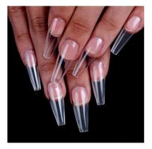 Unhas Postiças Realista bailarina KAISA 100 unidades unhas inteiras longas Acrigel Alongamentos