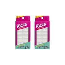 Unhas Postiças Ricca Natural Com 24un Quadrado Curvatura-2un