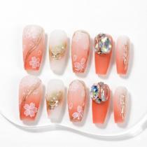 Unhas Postiças Sun&Beam Artesanais Longas Bailarina Rosa
