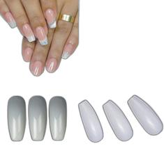 Unhas Postiças Tips Bailarina Transparente - 500 Unidades