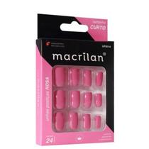 Unhas Postiças UP201A Tamanho Curto Rosa - Macrilan Unhas Postiças UP201A Tamanho Curto Rosa - Macrilan