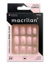 Unhas Postiças UP202A Tamanho Curto Rosa Claro - Macrilan