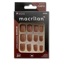 Unhas Postiças UP206A Tamanho Curto Marrom - Macrilan