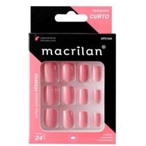 Unhas Postiças UP216A Tamanho Curto Pêssego - Macrilan