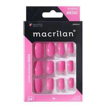Unhas Postiças UP301A Tamanho Médio Rosa - Macrilan Unhas Postiças UP301A Tamanho Médio Rosa - Macrilan