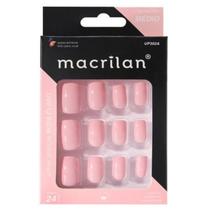 Unhas Postiças UP302A Tamanho Médio Rosa Claro - Macrilan Unhas Postiças UP302A Tamanho Médio Rosa Claro - Macrilan