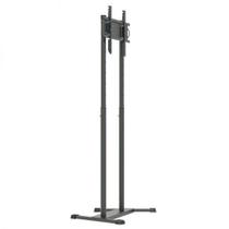 UNI PRO T 2 com rodízios Pedestal de chão para TV tela plana 56 pol 1200 a 1800 cms PRETO - Multivisão
