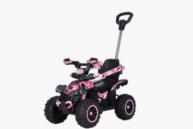 Uni Toys Quadriciclo Love Rosa Meninas Poderosas 2 em 1 Versátil com Faróis e Aro Protetor para Crianças A partir de 12 Meses